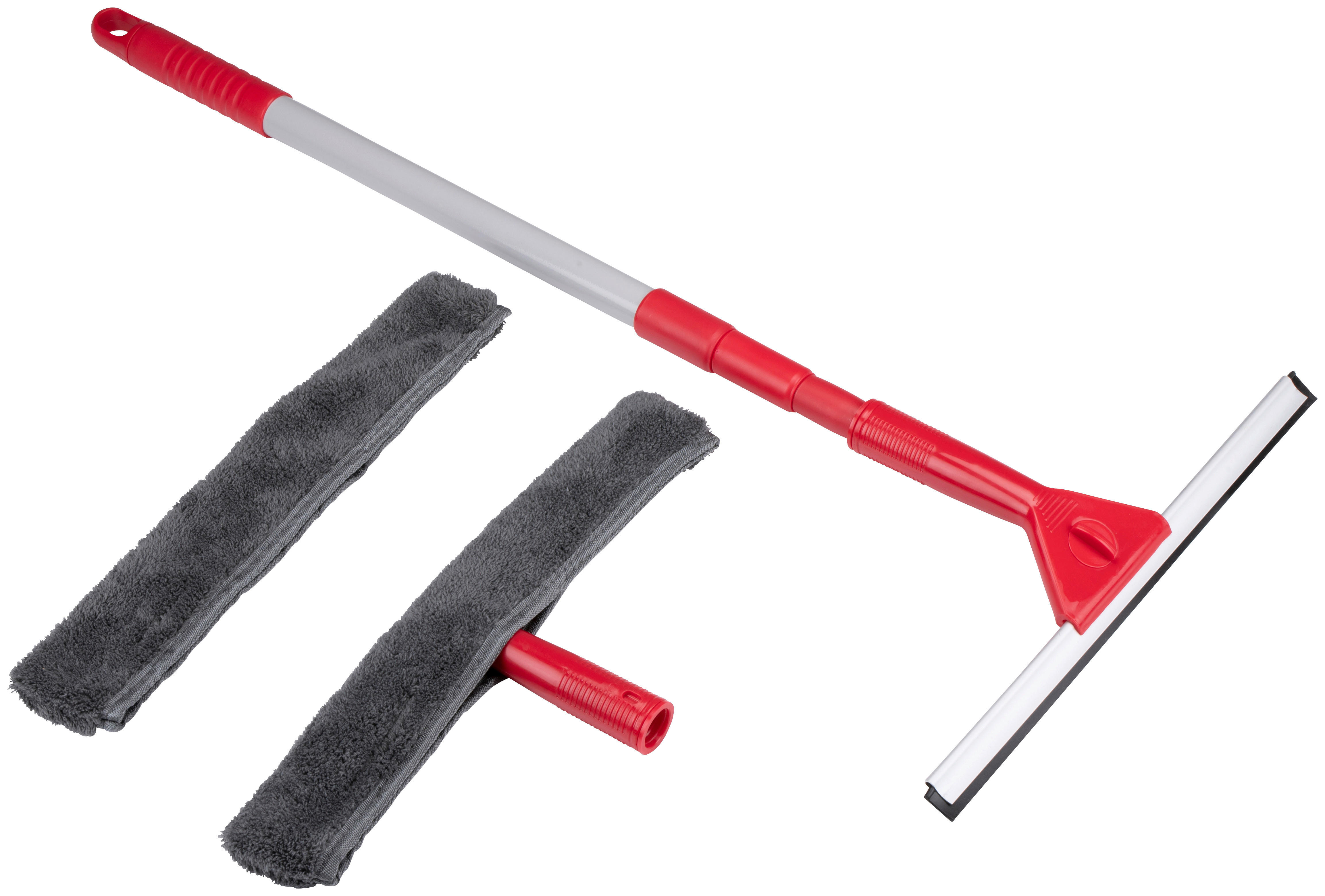 Dirt Devil Fensterreinigungs-Set Fensterreinigungsset - rot/grau (13,00/2,50/2,50cm) - Dirt Devil