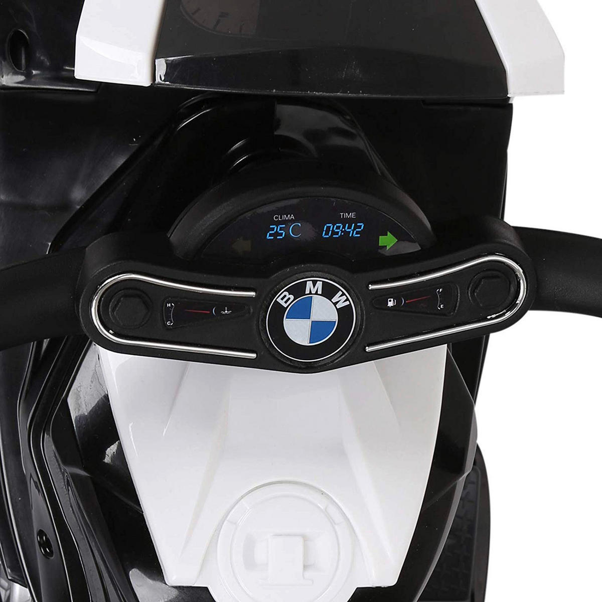 HOMCOM Kinder-Mororrad BMW BMW S1000RR weiß B/H/L: ca. 37x44x66 cm BMW S1000RR - weiß/schwarz (66,00/37,00/44,00cm) - HOMCOM