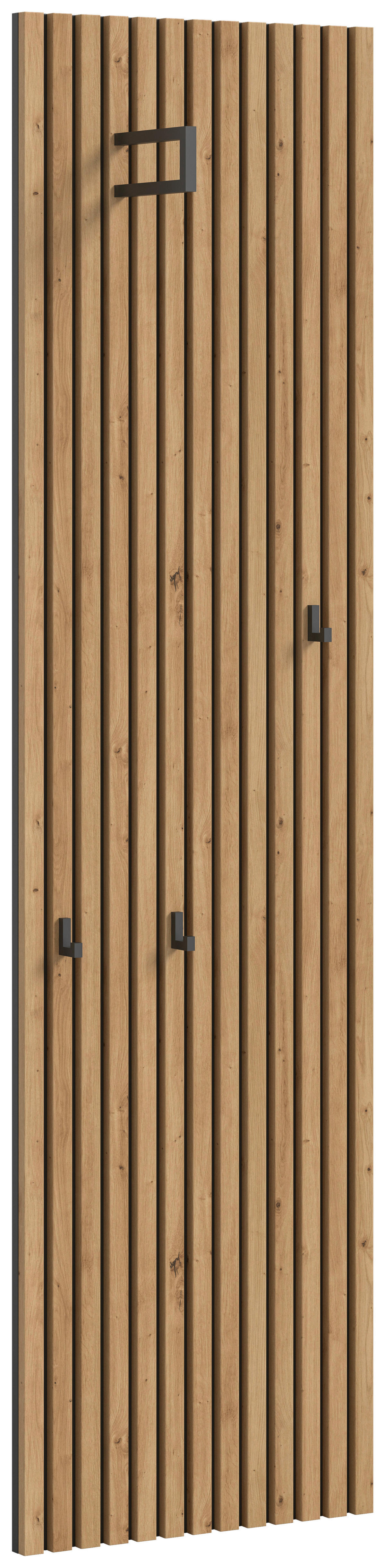 Garderobenpaneel Delton Eiche Artisan Nachbildung B/H/T: ca. 51x192x22 cm Delton - Eiche (51,00/192,00/22,00cm) - xonox.home