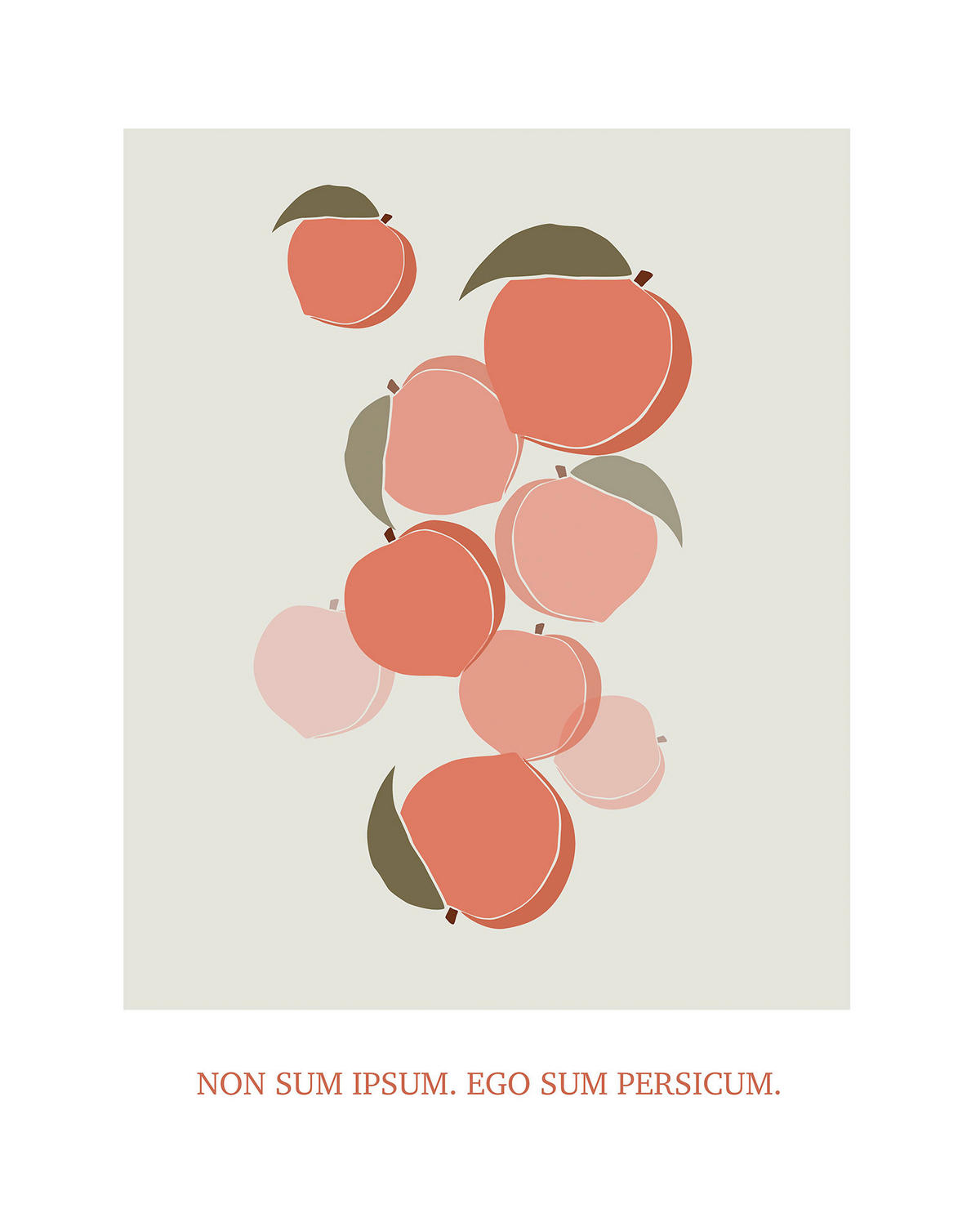 Komar Poster Cultivated Peaches Pflanzen B/L: ca. 40x50 cm Cultivated Peaches - (40,00/50,00cm) - Komar