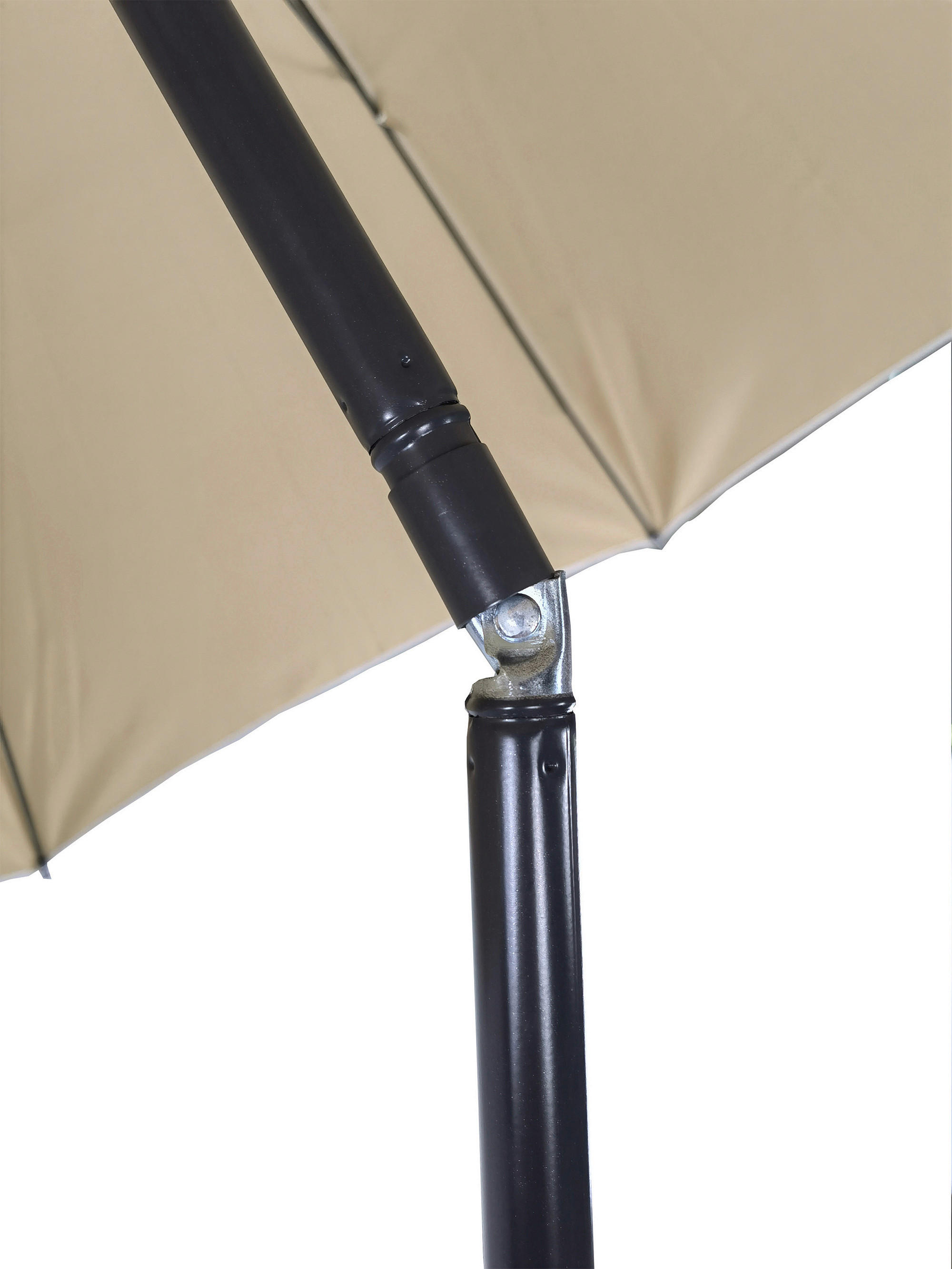 Thumbnail - VCM Balkon-Sonnenschirm taupe Stahl H/D: ca. 280x180 cm