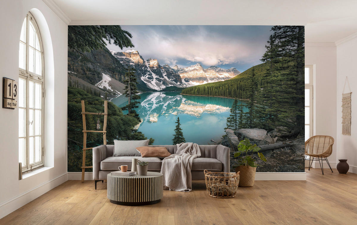 Komar Fototapete Magic Moraine Morning B/L: ca. 450x280 cm Magic Moraine Morning - (450,00/280,00cm) - Komar