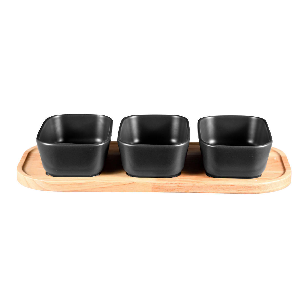 BERGNER Untertassenformen CHARCOAL schwarz Holz B/H/L: ca. 16x7,5x35 cm CHARCOAL - schwarz (35,00/16,00/7,50cm) - BERGNER