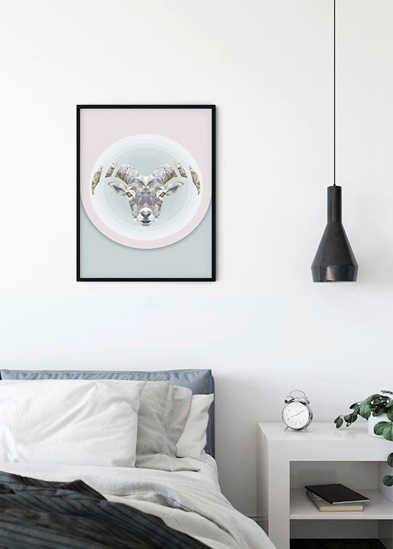 Komar Wandbild Capricorn Tiere B/L: ca. 40x50 cm günstig online kaufen