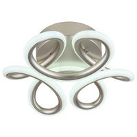 GLOBO Deckenleuchte silber Aluminium Metall H/D: ca. 10x26 cm 1 Brennstellen MELISAND - silber (26,00/10,00cm) - GLOBO
