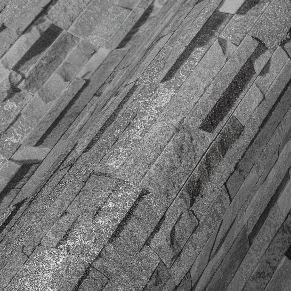 A.S.Creation Vliestapete grau B/H/D: ca. 53x1005x9,1 cm Vliestapete - grau (9,10/1005,00cm) - A.S.Creation