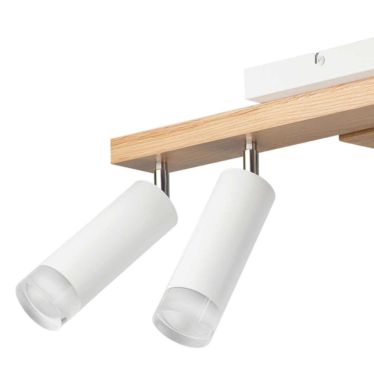 Lamkur Pendelleuchte weiß Holz B/H/L: ca. 20x86x84 cm E27 5 Brennstellen CORTINA - weiß (84,00/20,00/86,00cm) - Lamkur