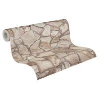 A.S.Creation Vliestapete grau beige B/H/D: ca. 53x1005x8,3 cm Vliestapete - beige/grau (8,30/1005,00cm) - A.S.Creation