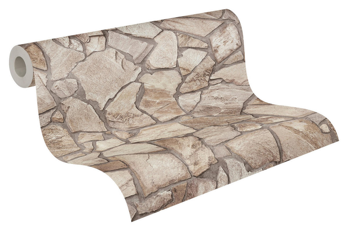 A.S.Creation Vliestapete grau beige B/H/D: ca. 53x1005x8,3 cm Vliestapete - beige/grau (8,30/1005,00cm) - A.S.Creation