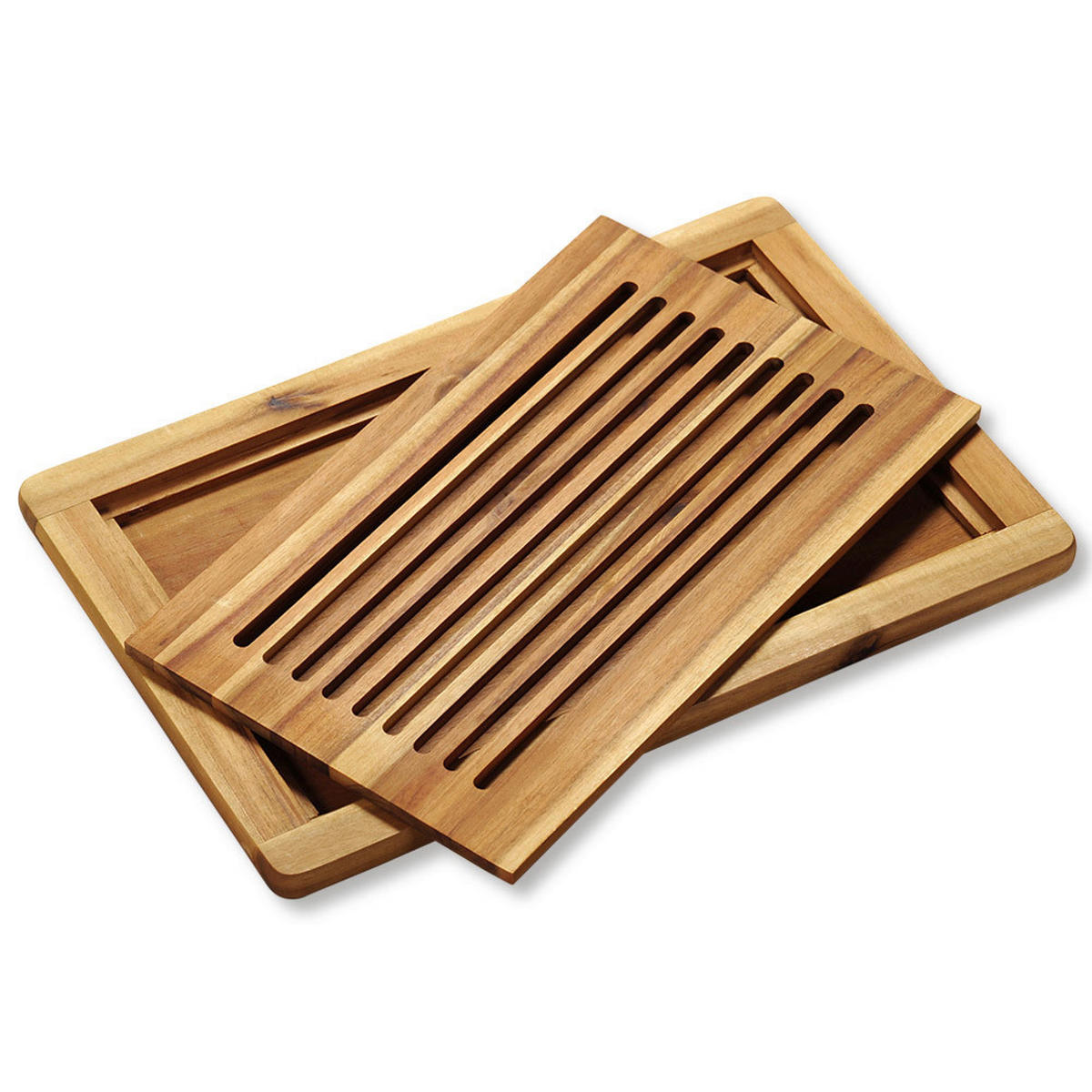 Kesper Tranchierbrett natur Akazie B/H/L: ca. 32x47,5x2 cm Tranchierbrett - natur (2,00/32,00/47,50cm) - Kesper