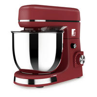 BERGNER Küchenmaschine rot silber Edelstahl B/H/L: ca. 23x34,5x38,5 cm MAROON - rot/silber (38,50/23,00/34,50cm) - BERGNER