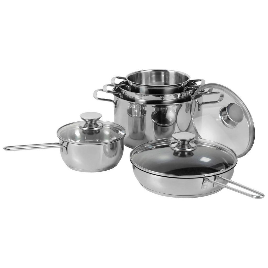 Thumbnail - Topfset silber Edelstahl 5 tlg.