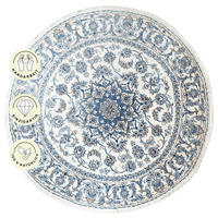 PersaTepp Teppich Nain beige B/L: ca. 198x198 cm Nain - beige/blau (198,00/198,00cm) - PersaTepp