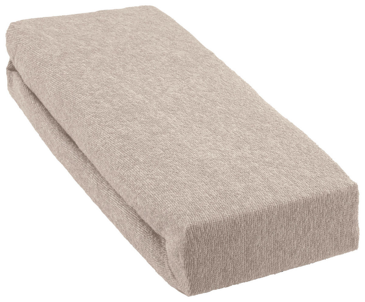 Spannbetttuch Frottee Spannbetttuch_Frottee 150x200cm - taupe (150,00/200,00cm) - Sensation