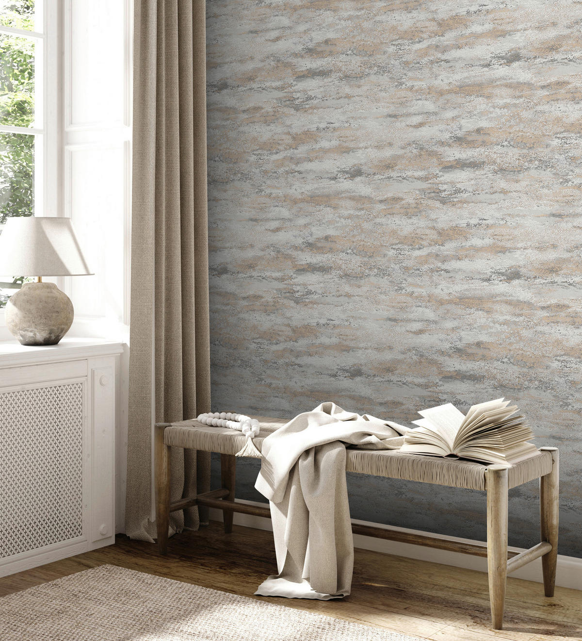 A.S.Creation Vliestapete Attractive 2 Putzoptik creme B/L: ca. 53x1005 cm Attractive 2 - creme (53,00/1005,00cm) - A.S.Creation