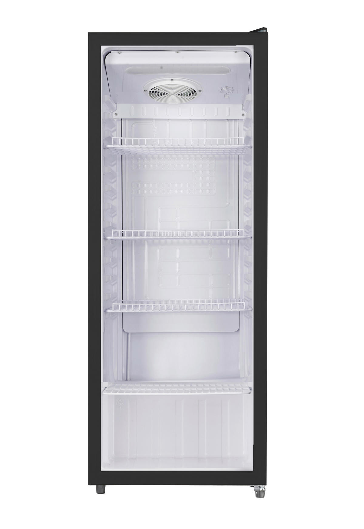 POCOline Glastürkühlschrank GTK144-235 DB schwarz B/H/T: ca. 54x144x55 cm Glastürkühlschrank GTK144-235 DB - schwarz (54,00/144,00/55,00cm) - POCOline