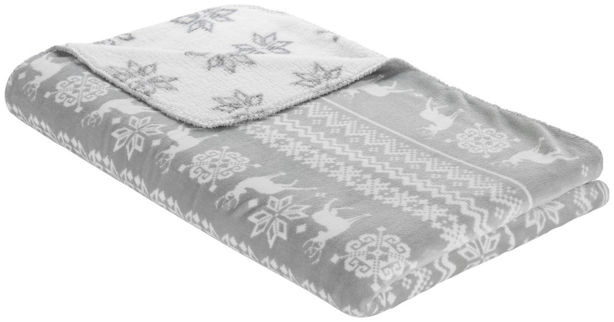 Wohndecke Wohndecke_Sherpa 150x200cm silber - silber (150,00/200,00cm)