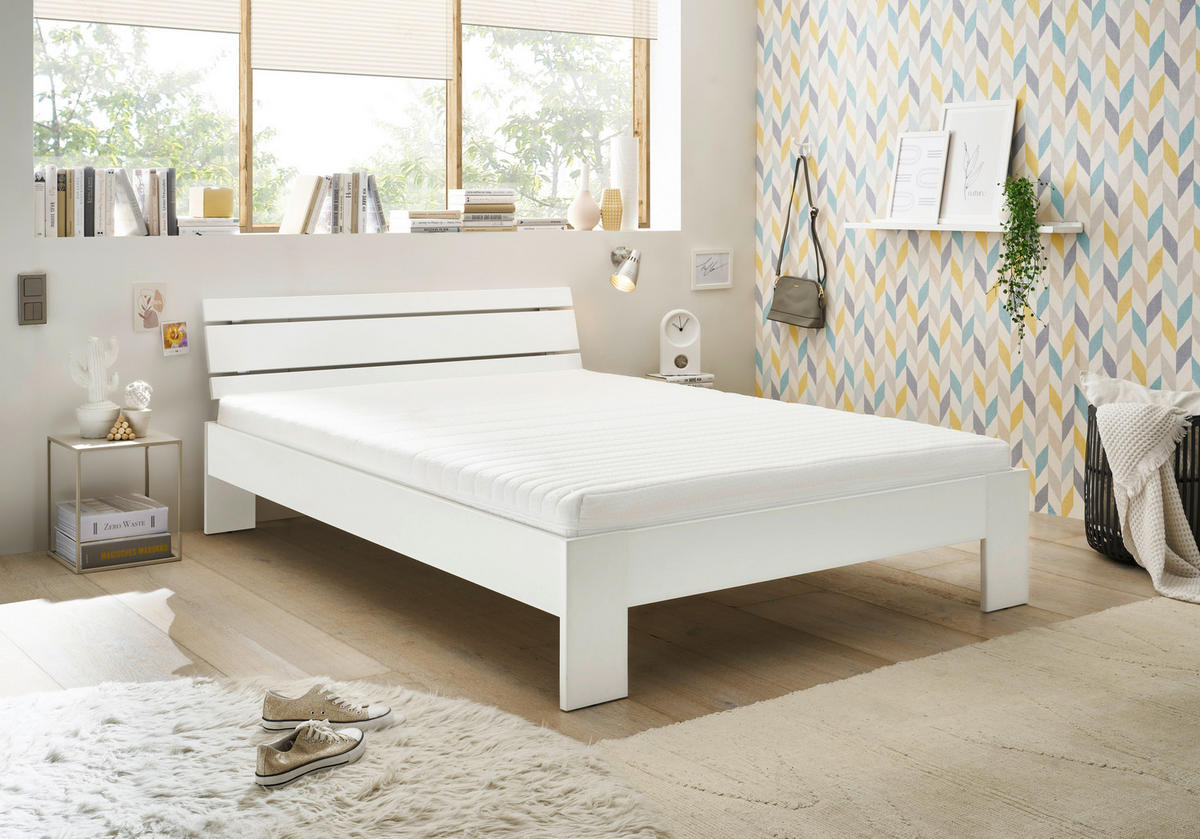 Futonbett Brest weiß Liegefläche B/L: ca. 100x200 cm Brest - weiß (105,00/73,00/213,00cm)