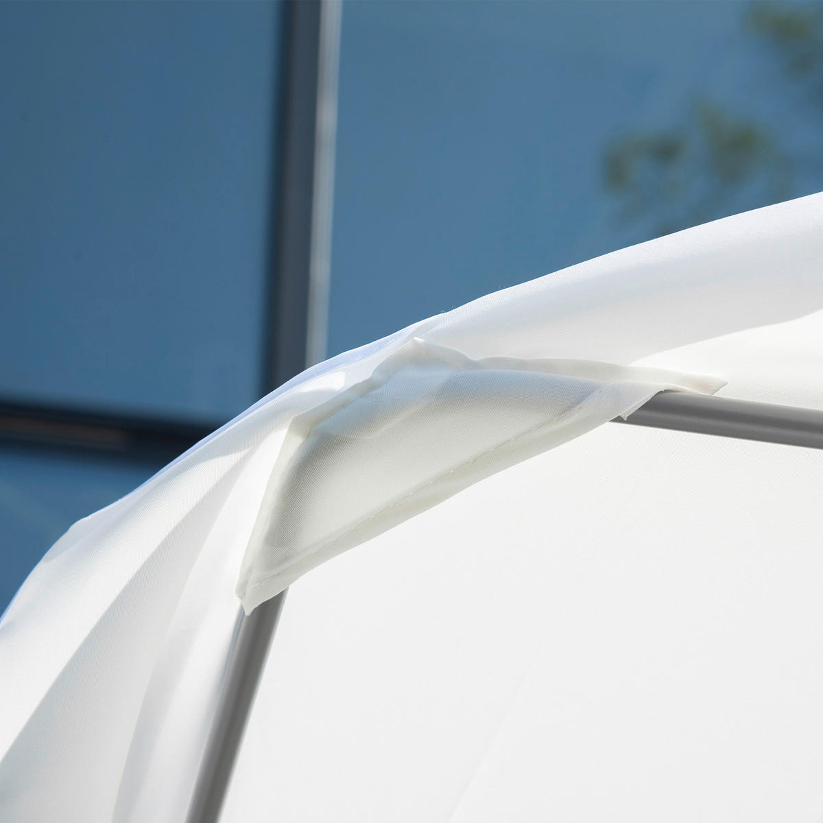 Outsunny Doppel-Liege cremeweiß Polyester B/H/L: ca. 175x134x200 cm Doppel-Liege - cremeweiß (200,00/175,00/134,00cm) - Outsunny