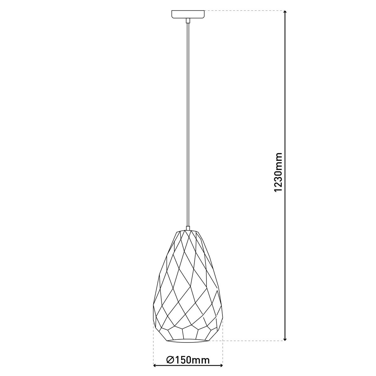 Näve Leuchten Pendelleuchte 6105523 weiß Kunststoff Metall B/H/T: ca. 15x123x15 cm E27 1 Brennstellen Alison - weiß (15,00/123,00/15,00cm) - Näve Leuchten