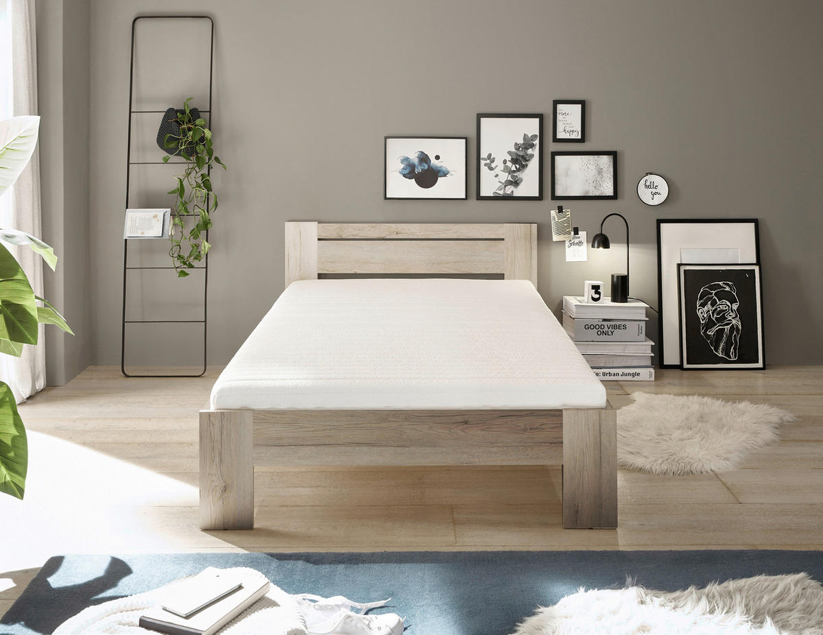 Futonbett Cannes Eiche San-Remo Nachbildung Liegefläche B/L: ca. 120x200 cm Cannes - Eiche (125,00/71,00/204,00cm)