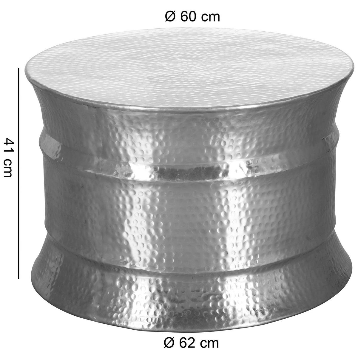 Couchtisch silber B/H/T: ca. 0x41x0 cm Couchtisch - silber (0,00/41,00/0,00cm) - Wohnling