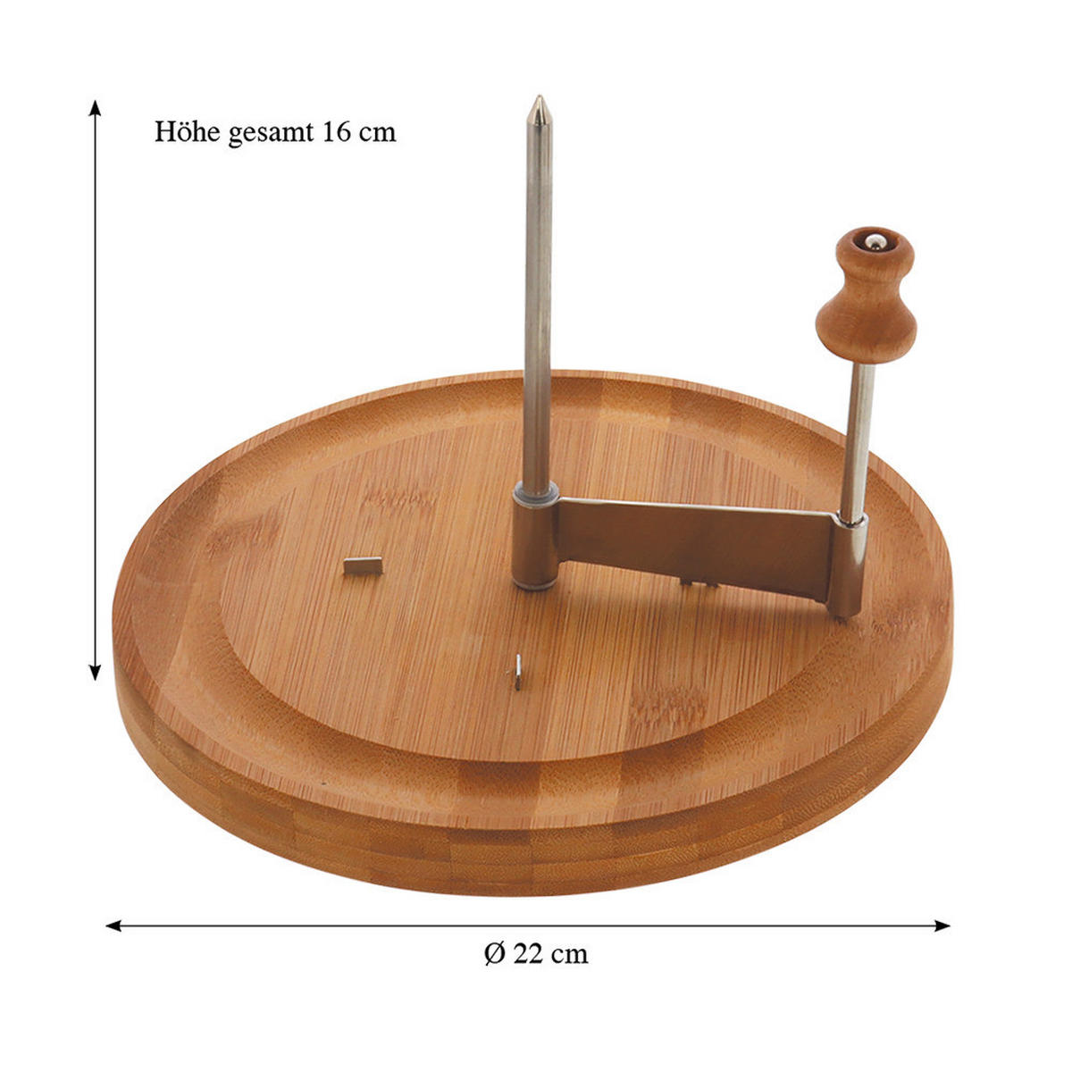 Kesper Käsehobel braun Bambus B/H/L: ca. 22,7x5x22,5 cm Käsehobel - braun (22,50/22,70/5,00cm) - Kesper