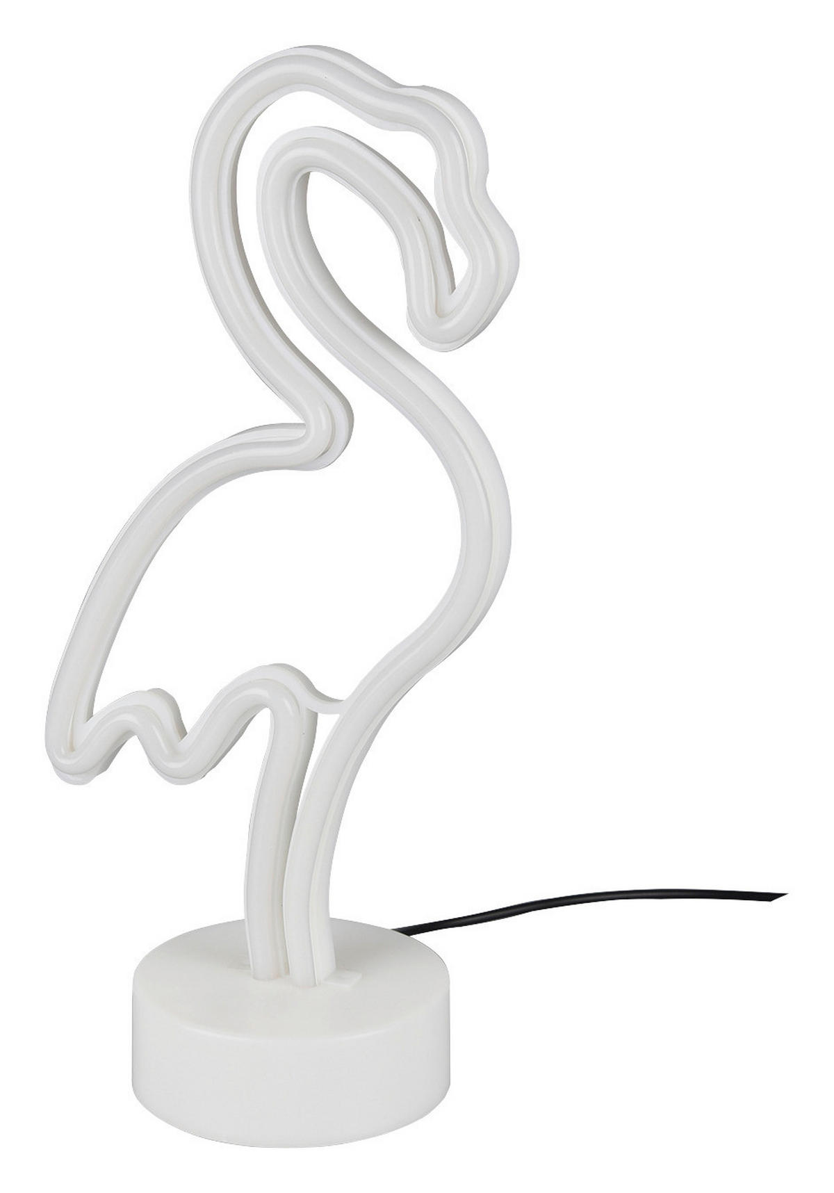Reality Tischleuchte R55240101 weiß Kunststoff B/H/T: ca. 15x32x10 cm Flamingo - weiß (15,00/32,00/10,00cm) - Reality