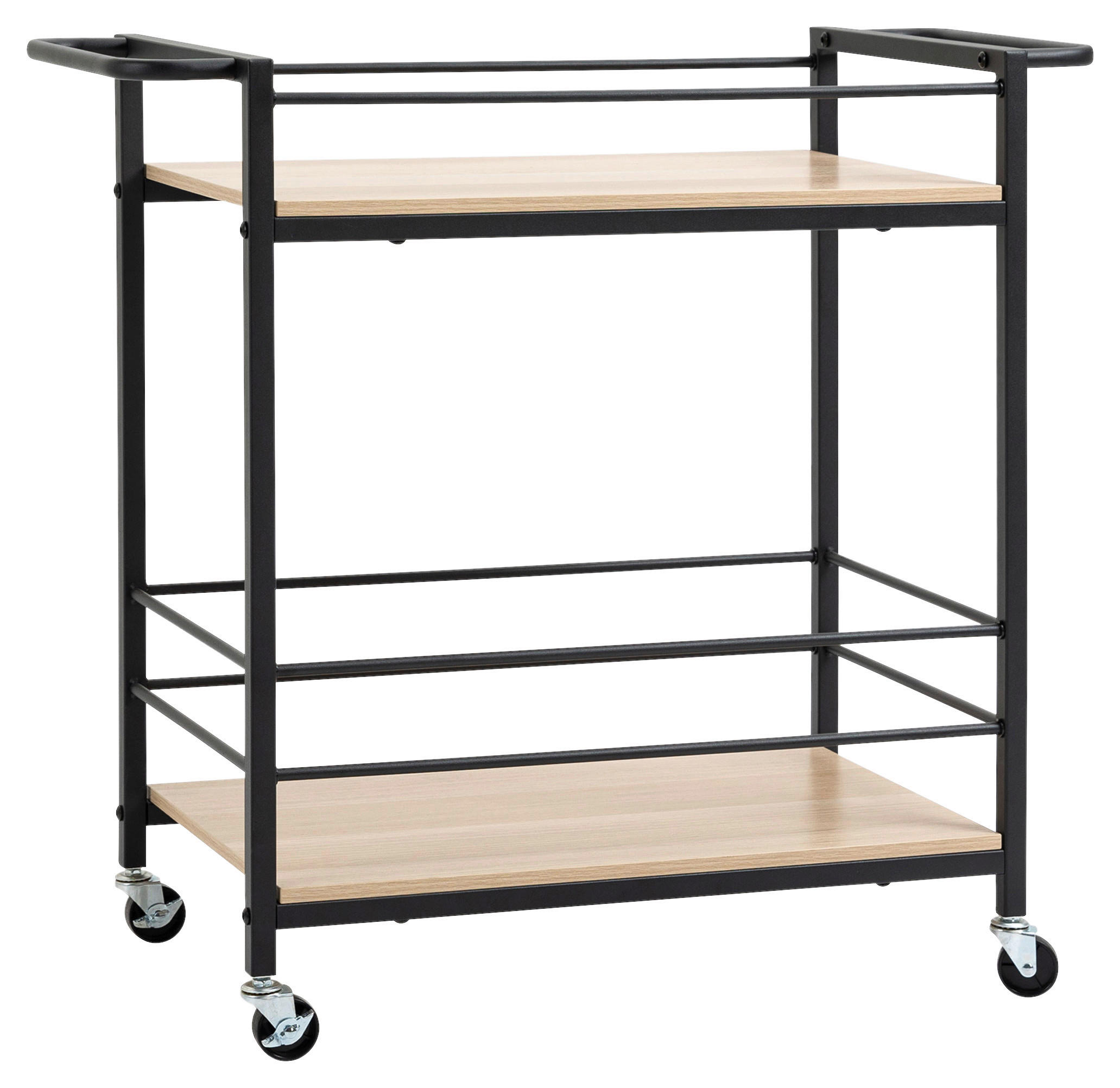 HOMCOM Küchenwagen natur Edelstahl B/H/L: ca. 40x82x75 cm Küchenwagen - natur (75,00/40,00/82,00cm) - HOMCOM