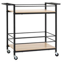 HOMCOM Küchenwagen natur Edelstahl B/H/L: ca. 40x82x75 cm Küchenwagen - natur (75,00/40,00/82,00cm) - HOMCOM
