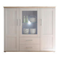 Highboard Romance Sibiu Lärche Nachbildung San-Remo Nachbildung B/H/T: ca. 156x137x46 cm Romance - (156,00/137,00/46,00cm)