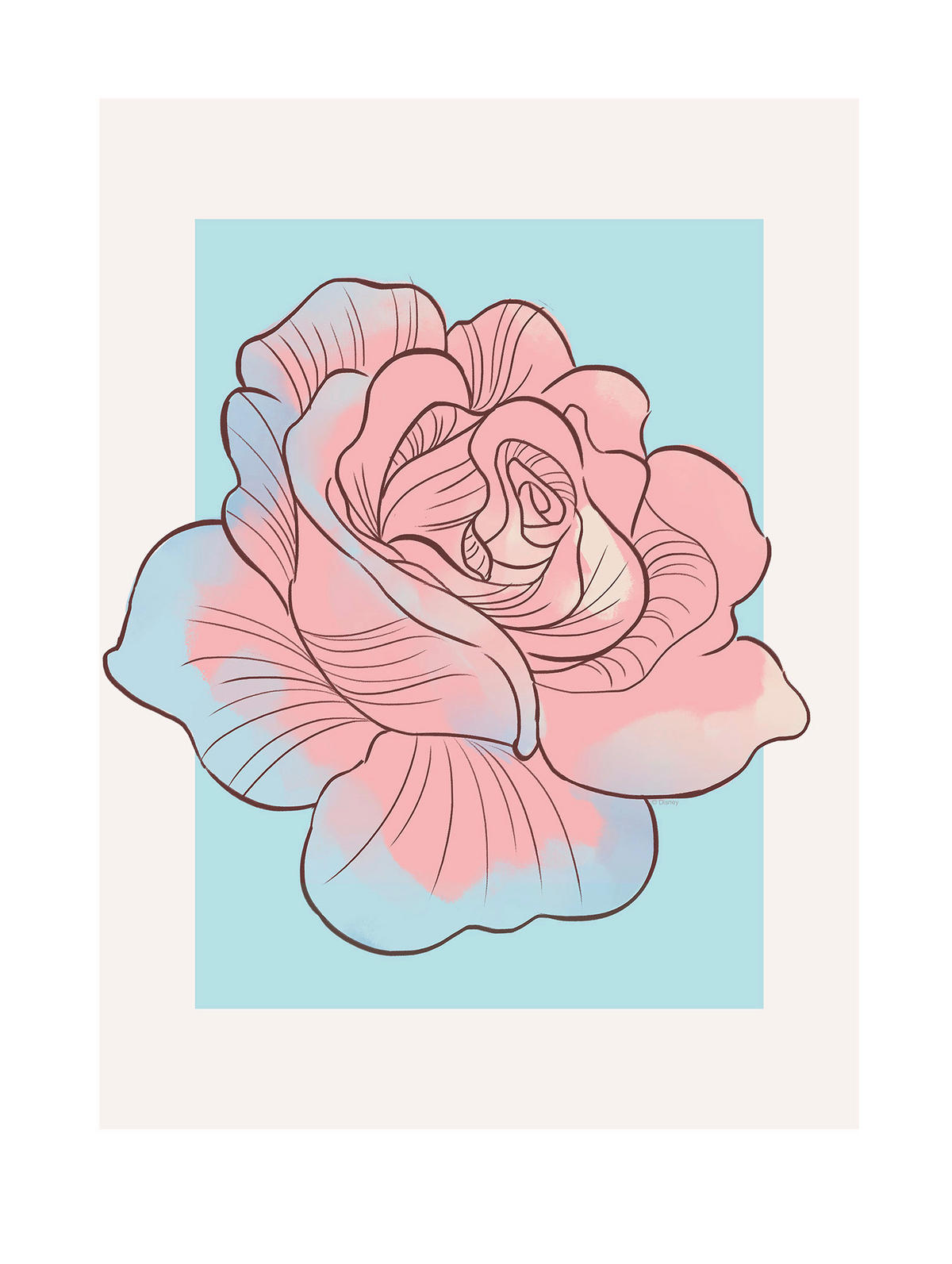 Komar Poster Cinderella Rose Disney B/L: ca. 30x40 cm Cinderella Rose - (30,00/40,00cm) - Komar