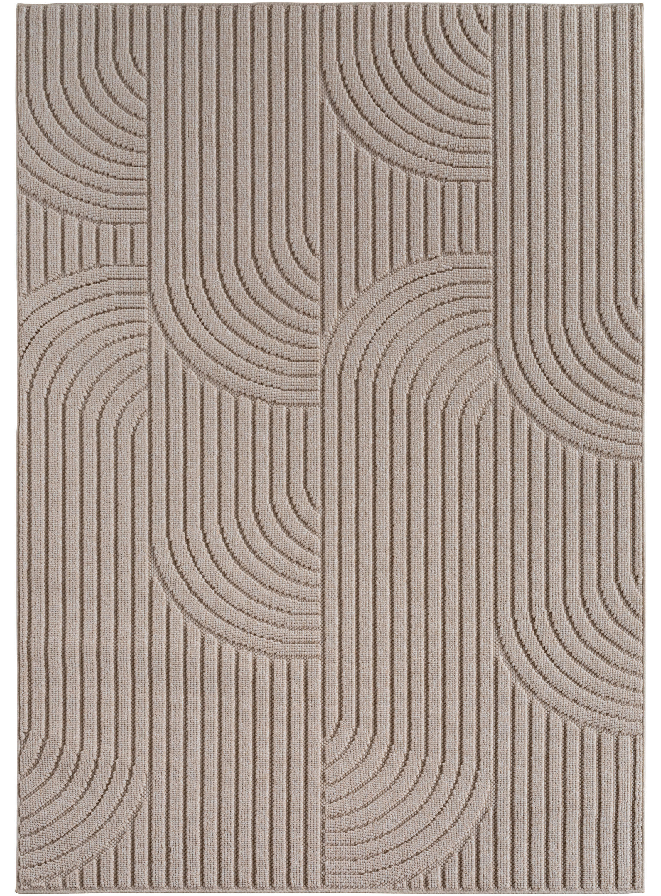 Ayyildiz Kurzflorteppich HELIX beige B/H/L: ca. 280x0,7x370 cm HELIX - beige (370,00/280,00/0,70cm) - Ayyildiz