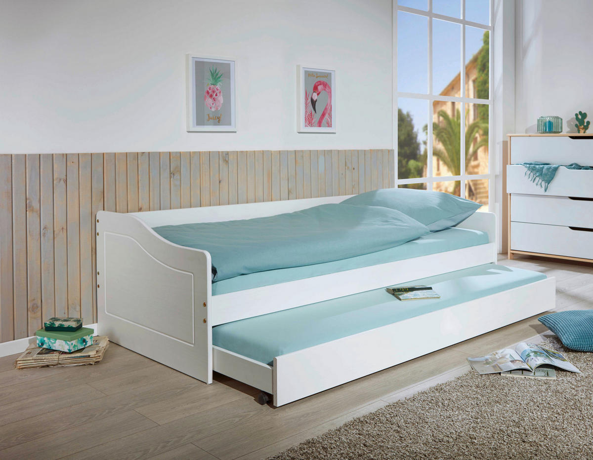 Funktionsbett Leonie Modell'23 weiß Leonie Modell'23 - weiß (207,00/96,50/62,00cm) - Inter Link
