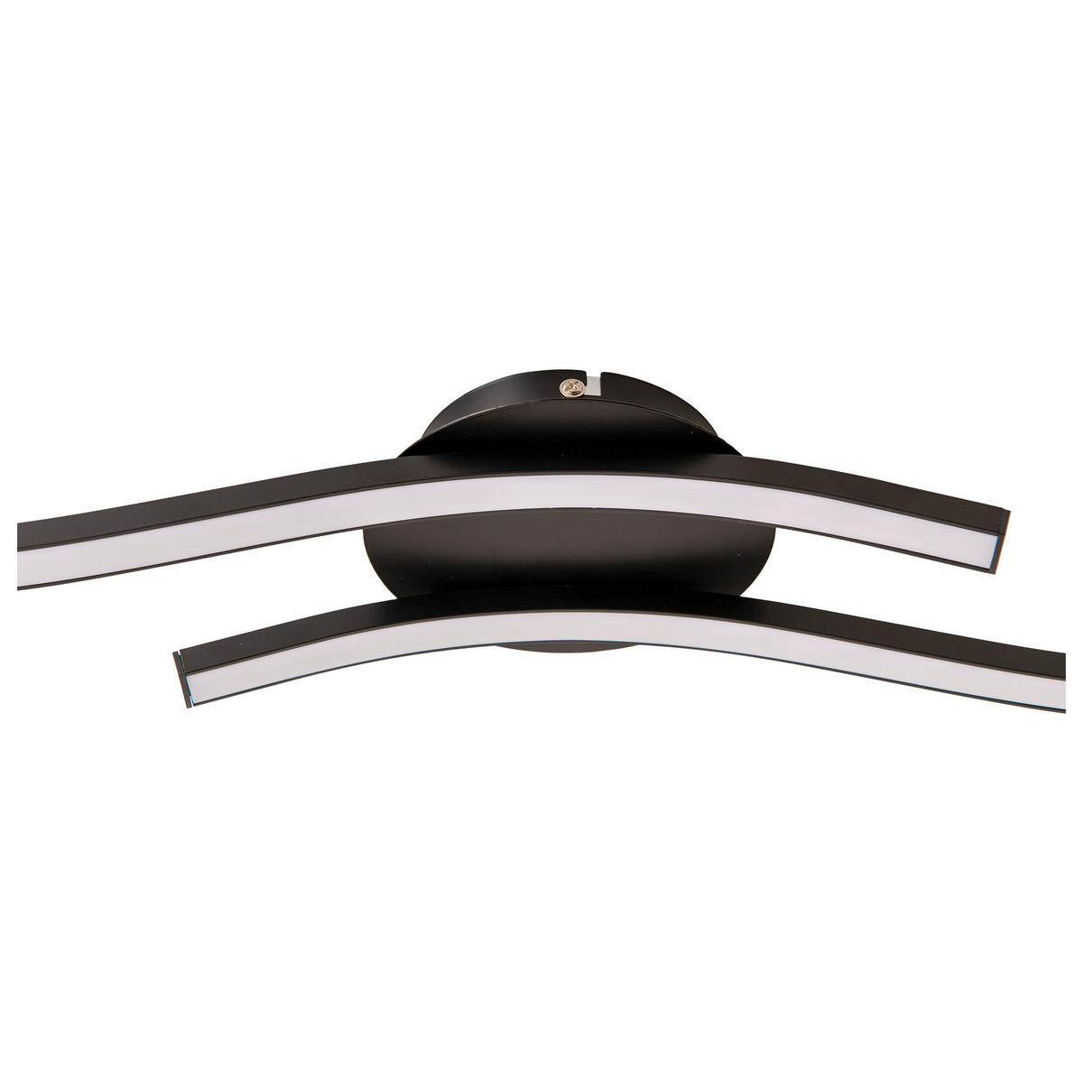 Näve Leuchten Deckenleuchte 1383122 schwarz Kunststoff Metall B/H/T: ca. 13x7,3x65 cm null 2 Brennstellen Onda - schwarz (13,00/7,30/65,00cm) - Näve Leuchten