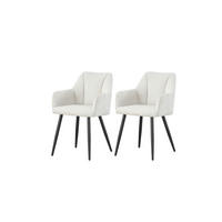 Stuhl BELLA, 2er Set creme schwarz B/H/T: ca. 55x82x62 cm BELLA, 2er Set - creme/schwarz (55,00/82,00/62,00cm) - xonox.home