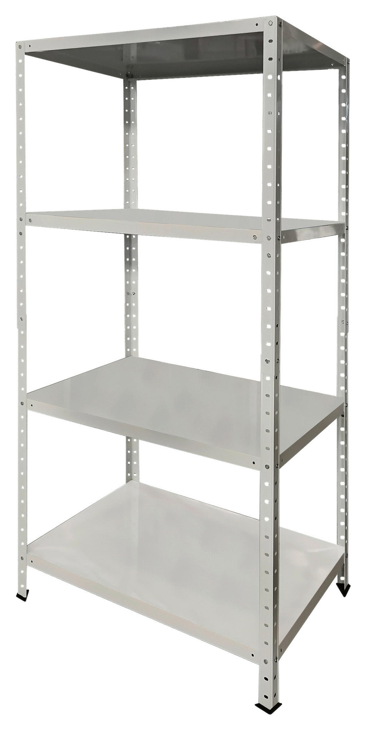 Schraubregal weiß B/H/T: ca. 90x180x60 cm Schraubregal 180x90x60cm W - weiß (90,00/180,00/60,00cm)