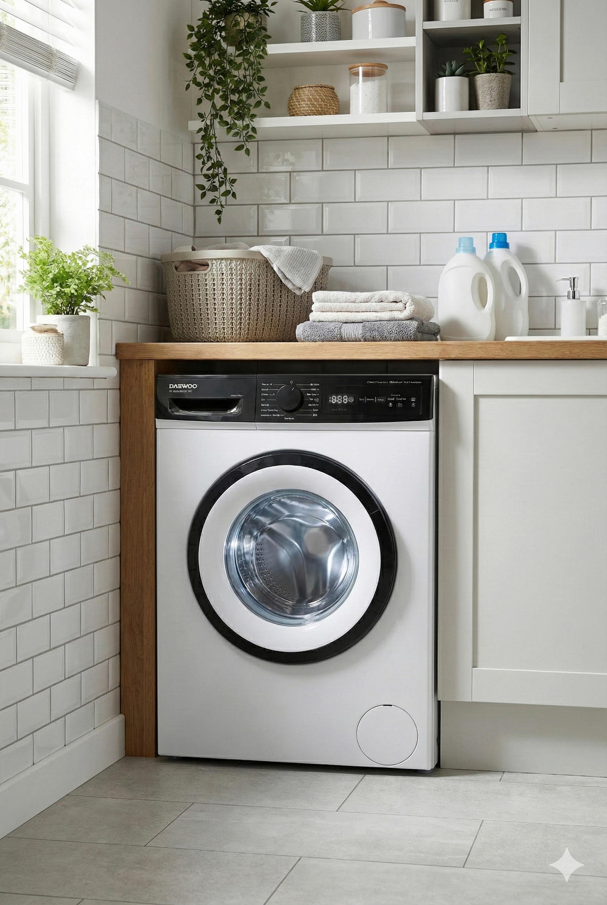 Daewoo Waschmaschine WM612T2TWB0DE weiß B/H/T: ca. 60x85x50 cm ca. 6 kg Waschmaschine WM612T2TWB0DE - weiß (60,00/85,00/50,00cm) - Daewoo