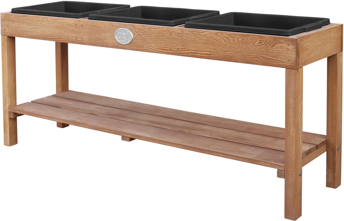 AXI Aktivitäten-Tisch braun B/H/L: ca. 124x50x27 cm Aktivitäten-Tisch - braun/schwarz (27,00/124,00/50,00cm) - AXI