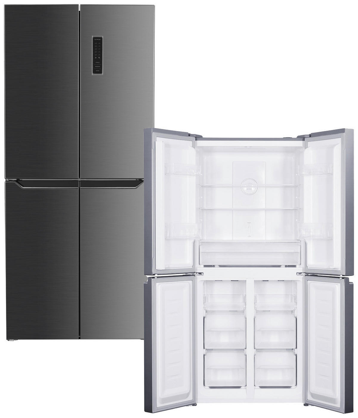 Wolkenstein Multi-Door WCD362NFDDIX Edelstahloptik B/H/T: ca. 79x180x62 cm Multi-Door WCD362NFDDIX - Edelstahloptik (79,00/180,00/62,00cm) - Wolkenstein