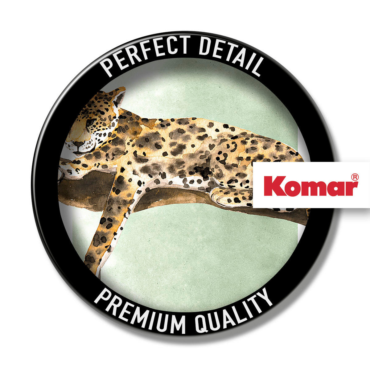 Komar Poster Lazy Leopard Leopard B/L: ca. 40x50 cm Lazy Leopard - (40,00/50,00cm) - Komar