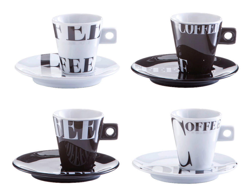 Zeller Espresso-Set Coffee style Coffee style - (27,50/14,00/7,00cm) - Zeller