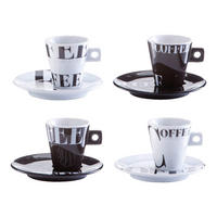 Zeller Espresso-Set Coffee style Coffee style - (27,50/14,00/7,00cm) - Zeller
