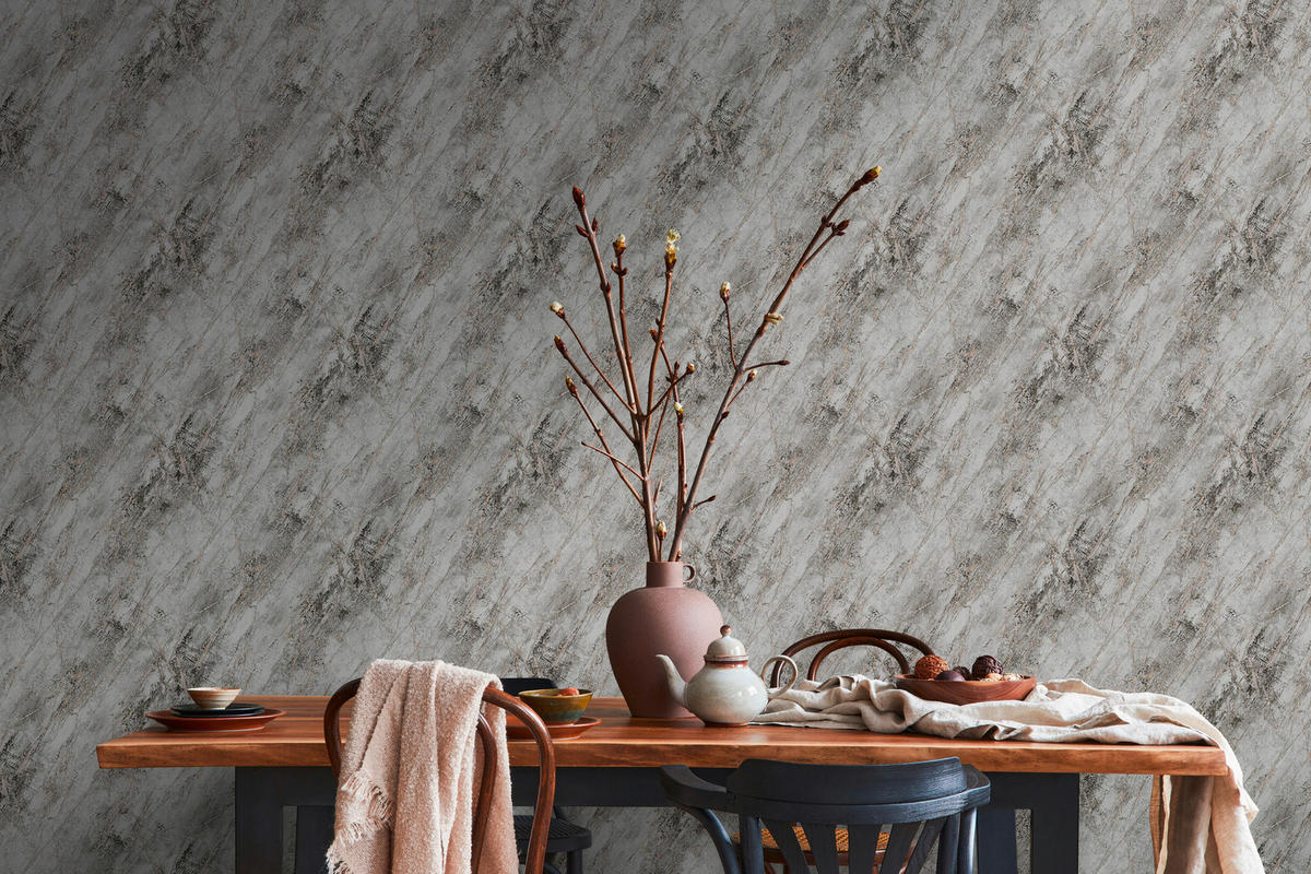 A.S.Création Vliestapete schwarz grau gold B/H/D: ca. 53x1005x8,2 cm Vliestapete - gold/schwarz (8,20/1005,00cm) - A.S.Creation