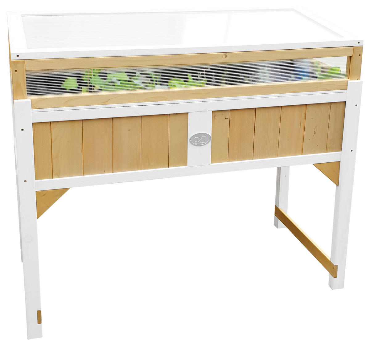 AXI Hochbeet B/H/L: ca. 54x120x120 cm Hochbeet - braun/weiß (120,00/54,00/120,00cm) - AXI