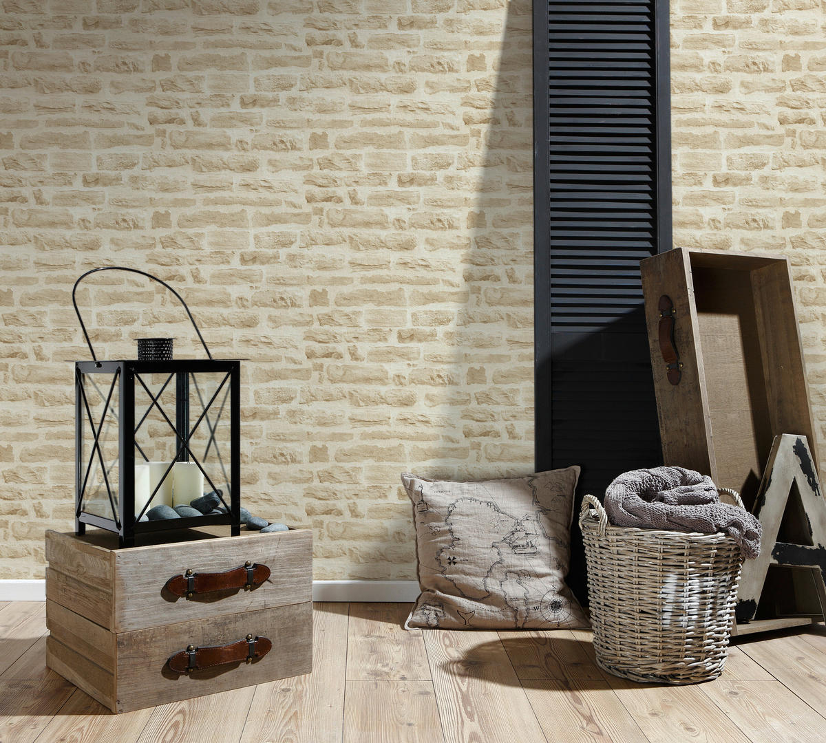 A.S.Creation Vliestapete Best of Wood`n Stone 2nd Edition Steine beige creme B/L: ca. 53x1005 cm Best of Wood`n Stone 2nd Edition - beige/creme (53,00/1005,00cm) - A.S.Creation