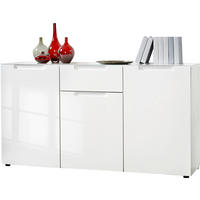 Kommode Mailand weiß Hochglanz B/H/T: ca. 146x79x40 cm Mailand - weiß (146,00/79,00/40,00cm)