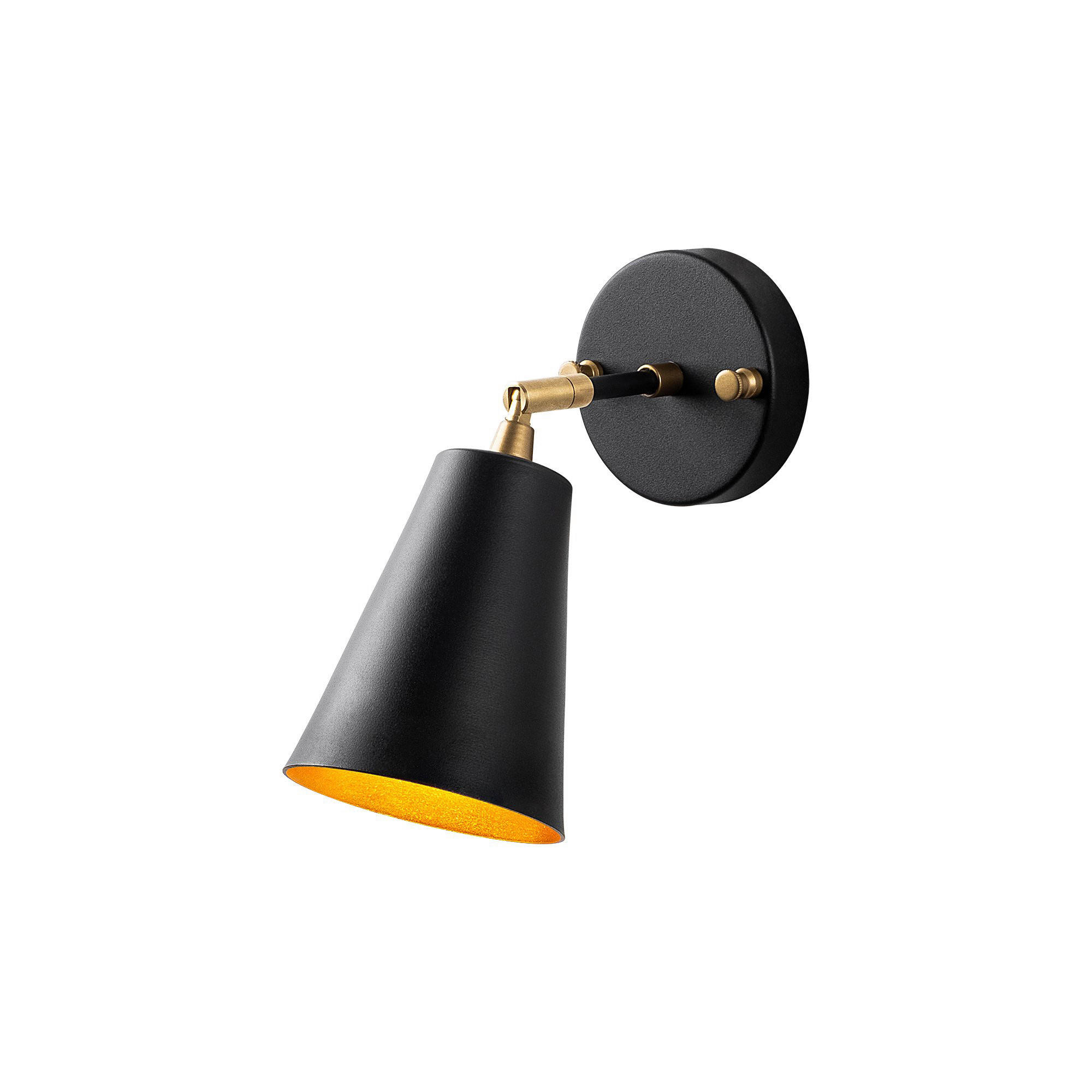 Opviq Wandleuchte Evander gold schwarz Metall Glas B/H/T/L/D: ca. 26x21x26x10x10 cm E27 1 Brennstellen Evander - gold/schwarz (10,00/26,00/21,00cm) - Opviq