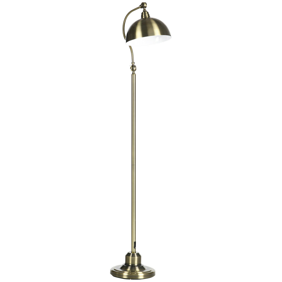 HOMCOM Stehleuchte bronze Metall B/H/T: ca. 25,5x152x42 cm Stehleuchte B31-316 - bronze (25,50/152,00/42,00cm) - HOMCOM