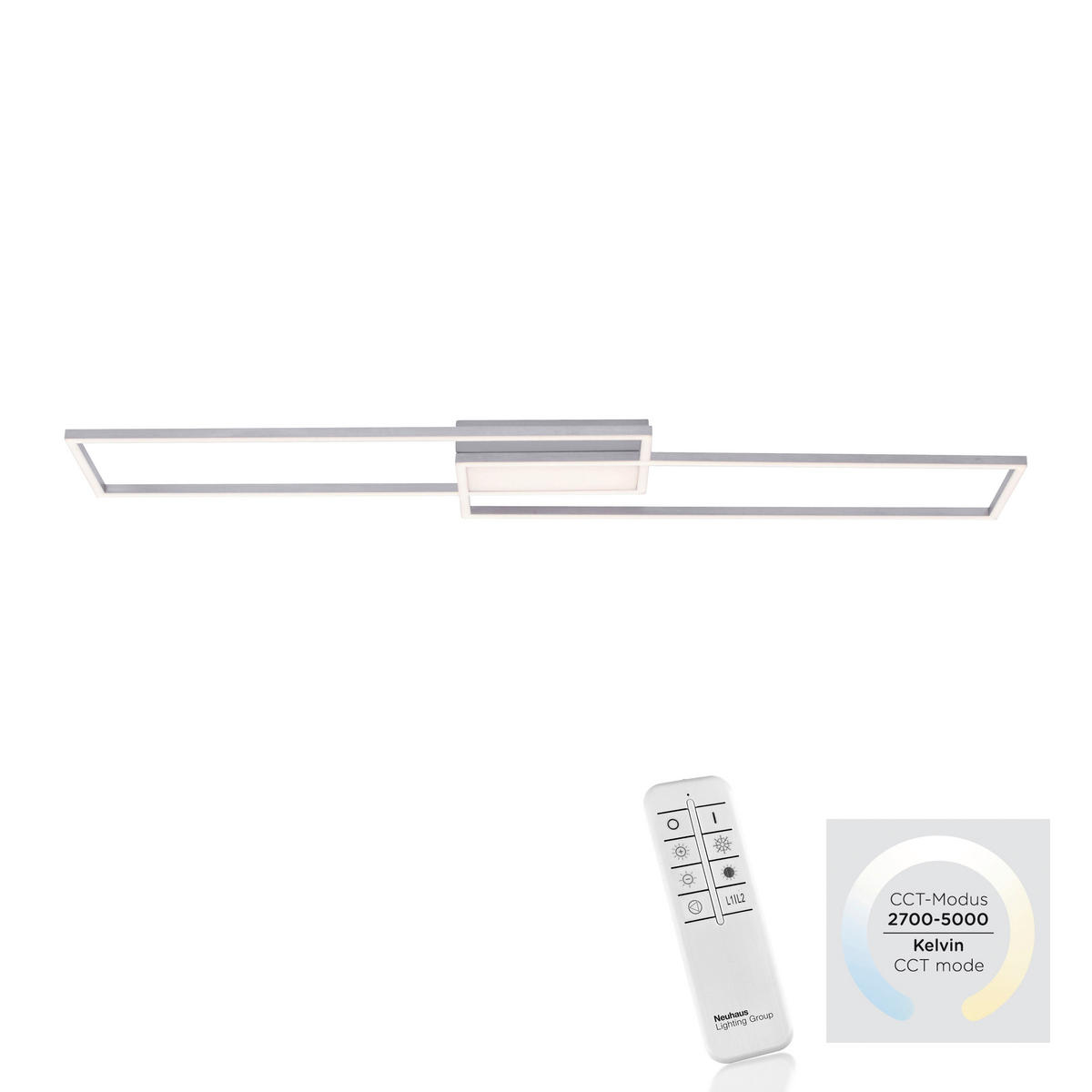 Just Light Deckenleuchte Asmin 14711-55 B/H/L: ca. 25,5x6x109,5 cm LED-Deckenleuchte_CCT_Asmin - (109,50/25,50/6,00cm) - Just Light
